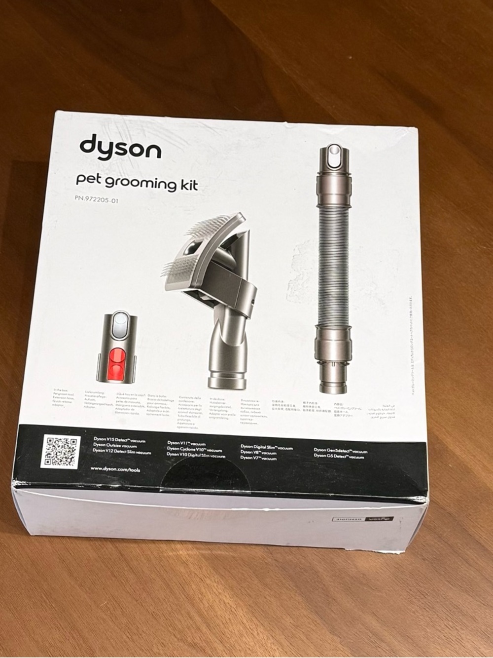 Dyson White and Silver Pet Grooming Kit
